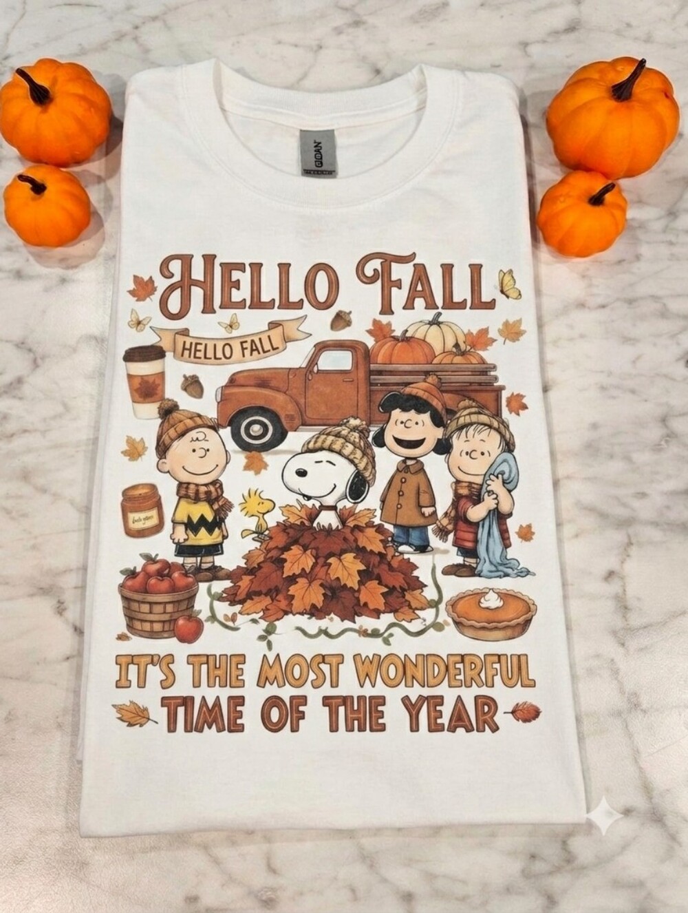 Fall shirt snoopy cute popular trendy dog mom short sleeve Tshirt Retro